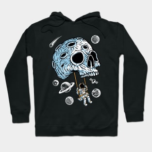 Playing swing skull planet Hoodie